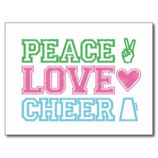 peace.love.cheer post card