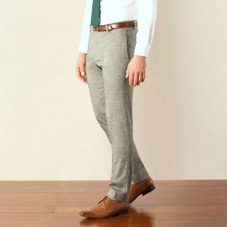 Red Herring Grey donegal look super slim fit suit trouser