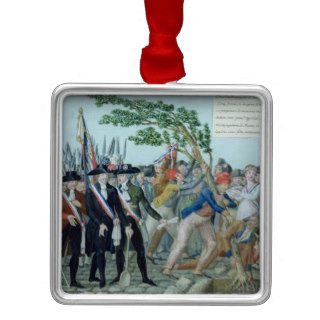 The Planting of a Tree of Liberty, c.1789 Christmas Ornaments