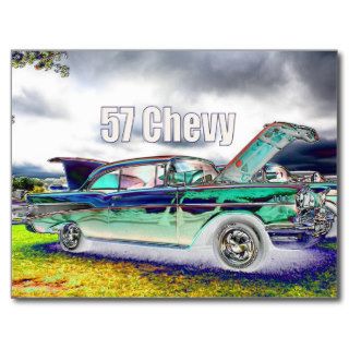 57 Chevy Post Card