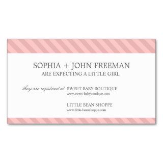 EXPECTING  BABY REGISTRY CARD BUSINESS CARD TEMPLATE