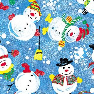 Shamrock 24W Frosty Friends Gift Wrap, Blue/White/Red/Green/Yellow/Black  Make More Happen at
