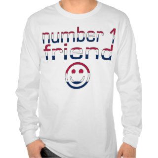 Number 1 Friend in American Flag Colors for Boys Tee Shirt