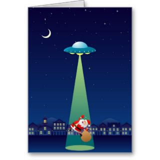 I Kidnapped Santa For You Greeting Card (Portrait)