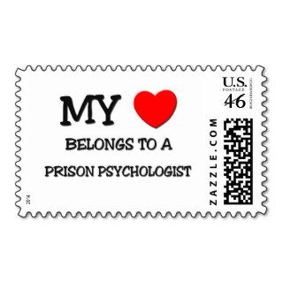 My Heart Belongs To A PRISON PSYCHOLOGIST Stamps