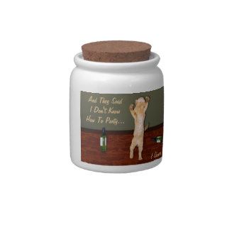 Funny Dancing Orange Party Cat Candy Jars