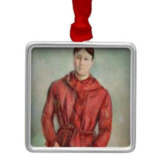 Portrait of Madame Cezanne Christmas Tree Ornament