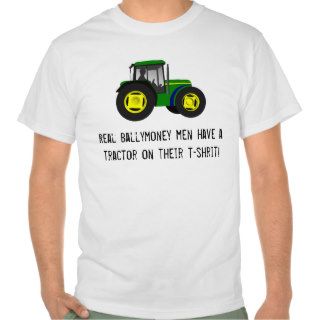 Real Ballymoney men have a tractor on their tshirt