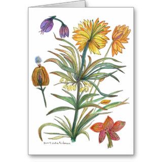 Botanical 52 flower card