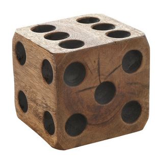 Ben de Lisi Home Hand carved natural wood dice