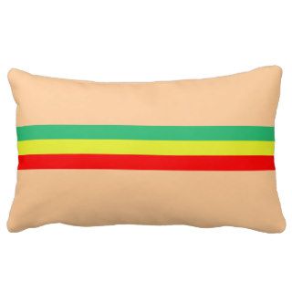 Rasta Striped Home Decor Pillows