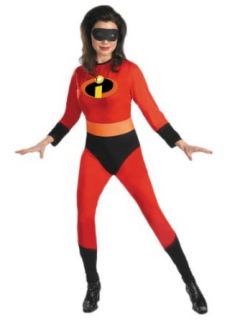 Womens SuperHero Mrs Incredible Costume Jumpsuit The Incredibles Movie Theatre Sizes One Size Adult Sized Costumes Clothing