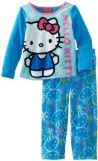 Hello Kitty Girls Colorful Kitty Pajama Set, Multi, 6 Clothing