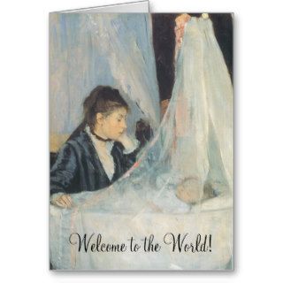 The Cradle by Berthe Morisot, Welcome to the World Greeting Cards