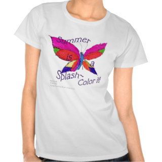 Butterfly Summer Splash T Shirts