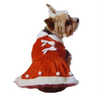 Holiday Time Dog Mrs Santa Suit Christmas Pet Mrs Santa Claus Dress  Mrs Claus Dog Costume Xx Small 