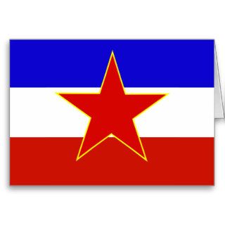 Yugoslavia Flag Card