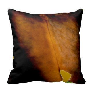 Monochrome Earth Tone Cowhide Print Pillow