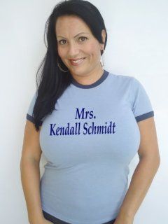 Mrs. Kendall Schmidt Heather Blue T Shirt Size Xxl Sports & Outdoors