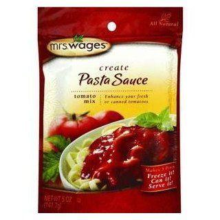 4 Mrs. Wages 5 oz Pasta Sauce Mix Packets makes 20 pints Can it or Freeze it  Tomato And Marinara Sauces  Grocery & Gourmet Food