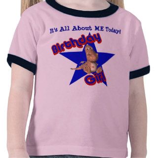 Birthday Girl Dinosaur All About Me T Shirt