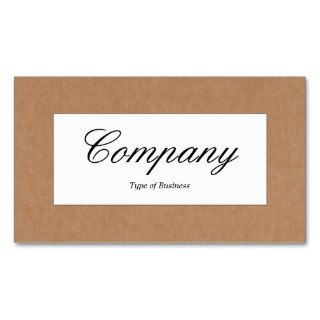 Center Label   Cardboard Box Texture Business Card Templates
