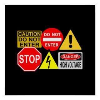 Traffic signs poster   customize