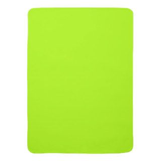 Fluorescent Green Receiving Blanket