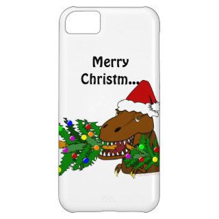 Funny Trex Dinosaur Christmas Tree iphone 5 Cover