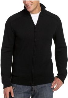 Alex Stevens Men's 100% Cotton Full Zip Cardigan, Black, Small at  Mens Clothing store