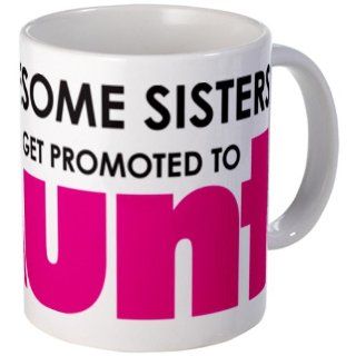 Awesome Sisters Get Promoted to Aunt Mug Mug by  Kitchen & Dining