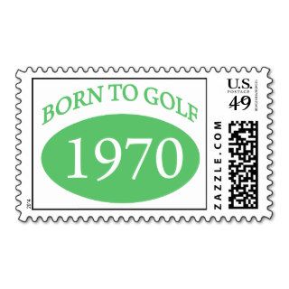 1970 Born To Golf Birthday Gifts Postage Stamp