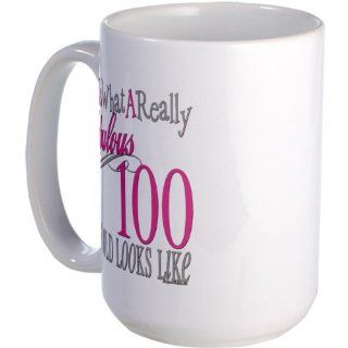  100th Birthday Gift Large Mug Large Mug   Standard Kitchen & Dining