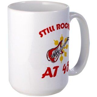  Rockin' 45th Birthday Large Mug Large Mug   Standard Kitchen & Dining