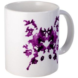 Purple Rorschach inkblot Mug Mug by  Kitchen & Dining