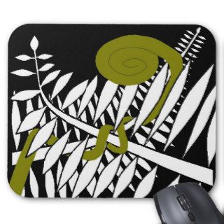 Art Deco Fern Mouse Pad