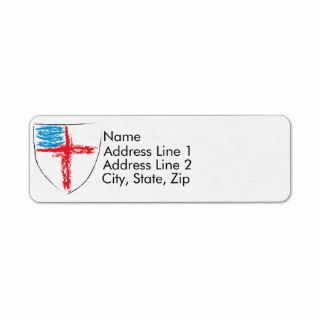 Episcopal Shield Custom Return Address Label