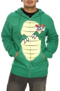 Goodie Two Sleeves Hello My Name Is Rex Hoodie 2XL Size  XX Large Clothing