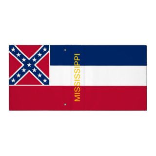 Binder with Flag of Mississippi, USA