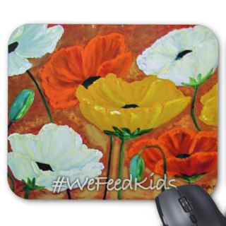 Painted Poppies Mousepads