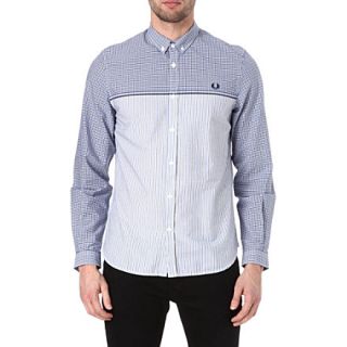 FRED PERRY   Half gingham shirt