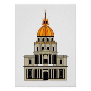 Inspired by  the Church at the Invalides Posters