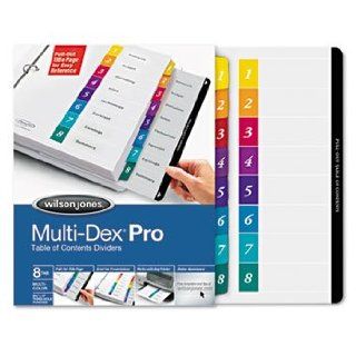 Multi Dex Quick Reference Index, Assorted Color 8 Tab, Letter, 8/Set Camera & Photo