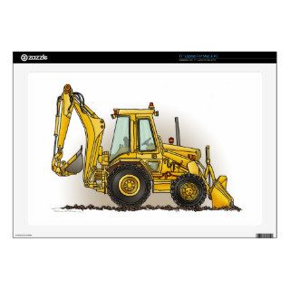 Backhoe Operator Decal For 17" Laptop