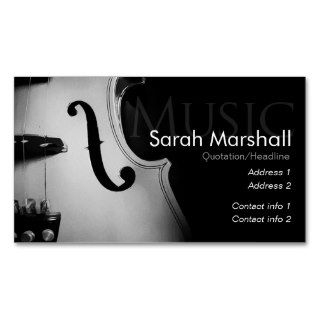 Stylish Violin Musician Business card