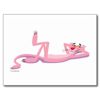 Pink Panther Laid Back Feet Up Post Card