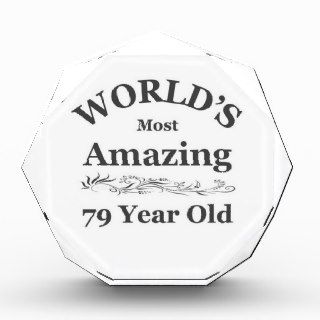 World's most amazing 79 year old acrylic award