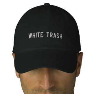 White Trash Embroidered Hats