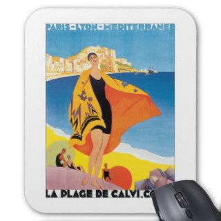 Vintage Paris Lyon Mediterranee Mousepad