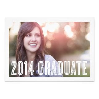 Retro Grad 2014  Graduation Invitation